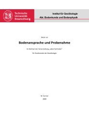 Hinweise zur Probenahme und Bodenansprache - Abteilung ...