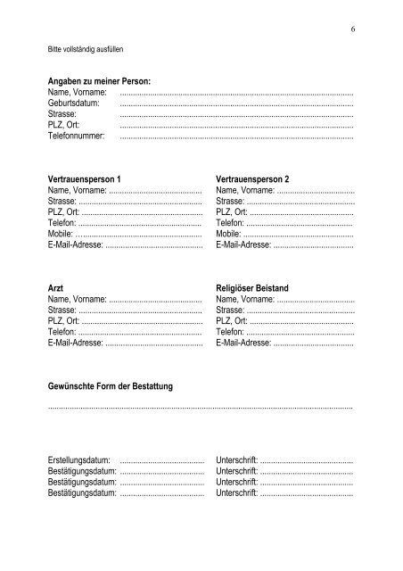 Baselbieter Patientenverfügung (PDF) - Palliative ch