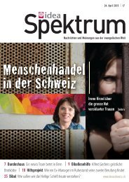 Ausgabe des idea-spektrums herunterladen. - Christliche Ostmission