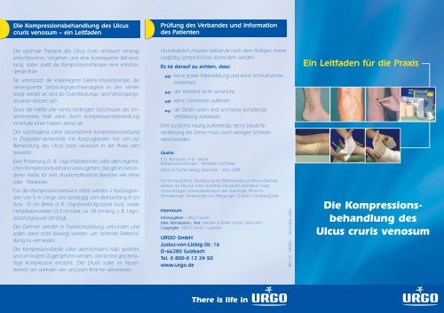 Kompressionsbehandlung des Ulcus cruris venosum - Frankmed.de