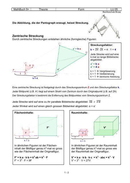 Zentrische Streckung Aufgaben Mit Lösungen Pdf Zentrische Streckung