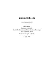 Head-Driven Phrase Structure Grammar. Eine Einführung - German ...