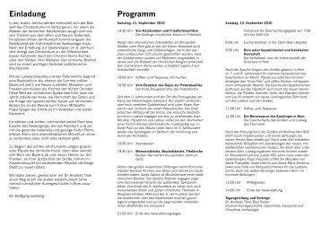 Einladung Programm - Thomas-Morus-Akademie Bensberg
