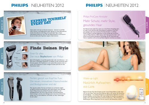 Philips Consumer Lifestyle Produktekatalog Haushaltsgeräte ...