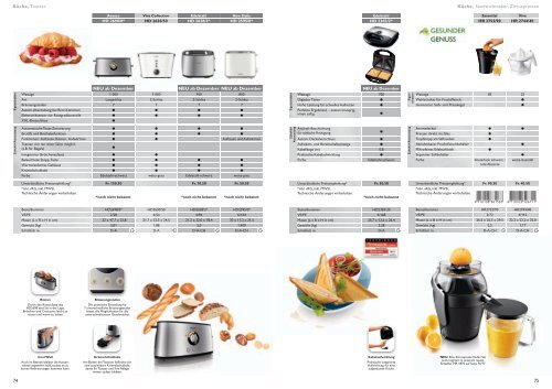 Philips Consumer Lifestyle Produktekatalog Haushaltsgeräte ...