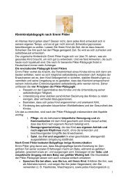 Der Ansatz Von Emmi Pikler In Tageseinrichtungen Fur Sauglinge
