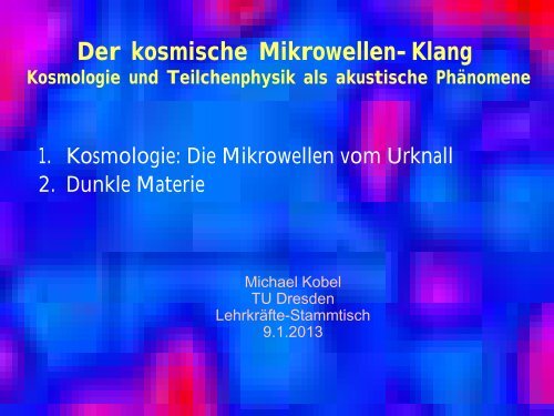 Der kosmische Mikrowellen-Klang