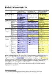 Die Deklination der Adjektive - Studenci UWM Germanistyka 2010 ...