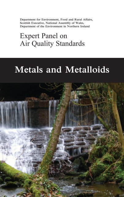 Guidelines for Metals and Metalloids in Ambient ... - ARCHIVE: Defra