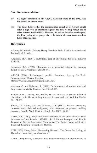 Guidelines for Metals and Metalloids in Ambient ... - ARCHIVE: Defra