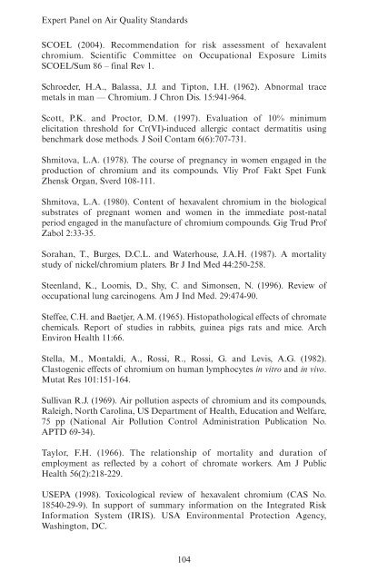 Guidelines for Metals and Metalloids in Ambient ... - ARCHIVE: Defra