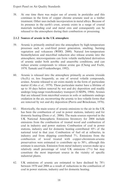 Guidelines for Metals and Metalloids in Ambient ... - ARCHIVE: Defra