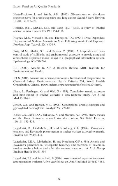 Guidelines for Metals and Metalloids in Ambient ... - ARCHIVE: Defra