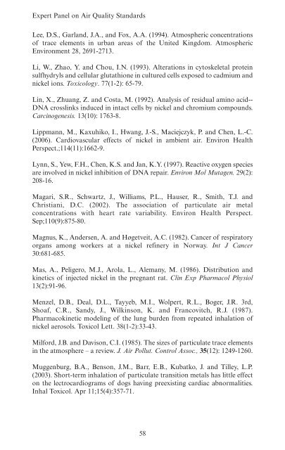 Guidelines for Metals and Metalloids in Ambient ... - ARCHIVE: Defra