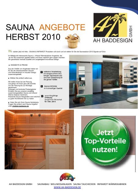 RING SAUNA OFEN - AH Baddesign GmbH