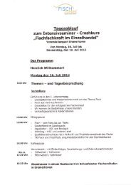 zum Intensivseminar - Crashkurs