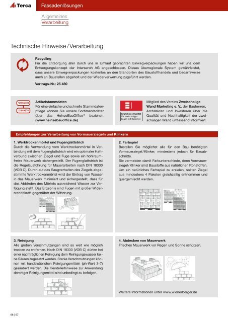 Produktprogramm Terca - ENEV-Online.de