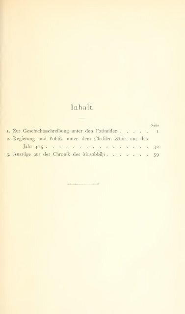 Beiträge zur Geschichte Ägyptens unter dem Islam