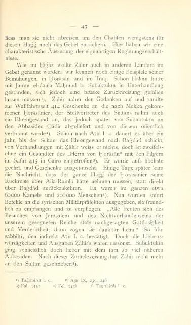 Beiträge zur Geschichte Ägyptens unter dem Islam