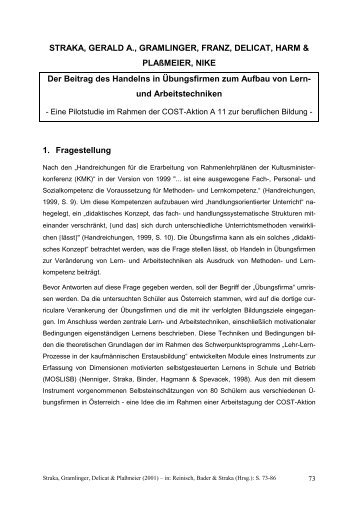 Tabelle 2: Auflistung der Mittelwerte für die Konstrukte