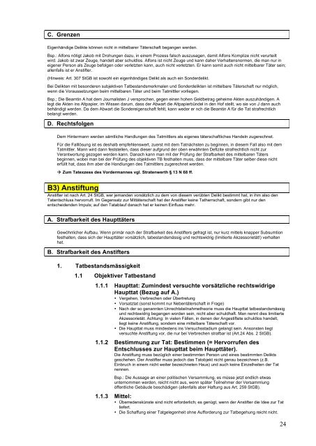 Kommentiertes Prüfschema