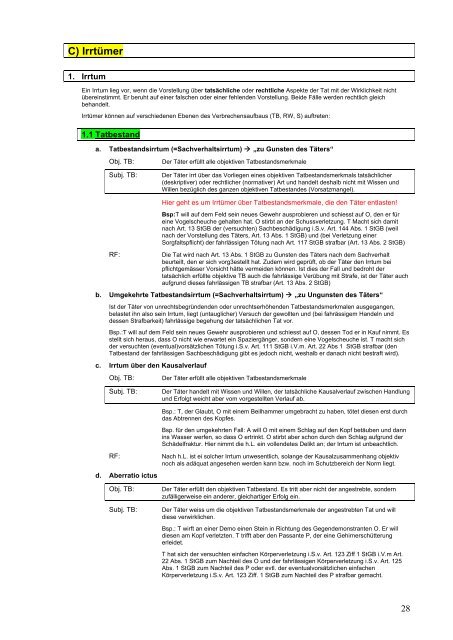 Kommentiertes Prüfschema