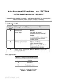 Anforderungsprofil Kanu-Guide 1 und 2 SKV/SOA - verein-web.ch