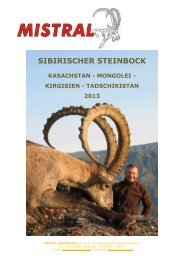 Sib. Steinbock 2013 - Mistral Jagdreisen GmbH