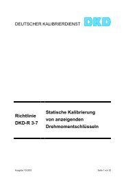 Richtlinie DKD-R 3-7 Statische Kalibrierung von anzeigenden ...