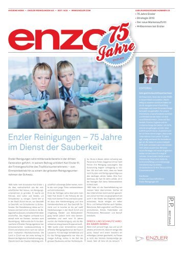 Ausgabe Nr. 25, Sommer 2010 - Enzler Reinigungen AG