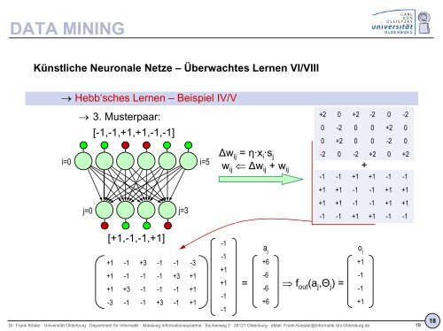 DWH-und-KDD--VL-18 - Informationssysteme - Universität Oldenburg