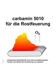 carbamin 5010 für die Rostfeuerung - ERC