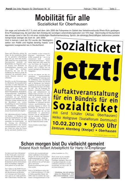 17 Februar 10 - Paroli - Verein für politische Kultur eV