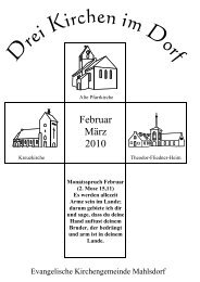 Gemeindebrief für Februar und März 2010 als ... - Kirche Mahlsdorf