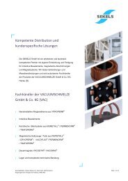 Kompetente Distribution und kundenspezifische ... - Sekels GmbH