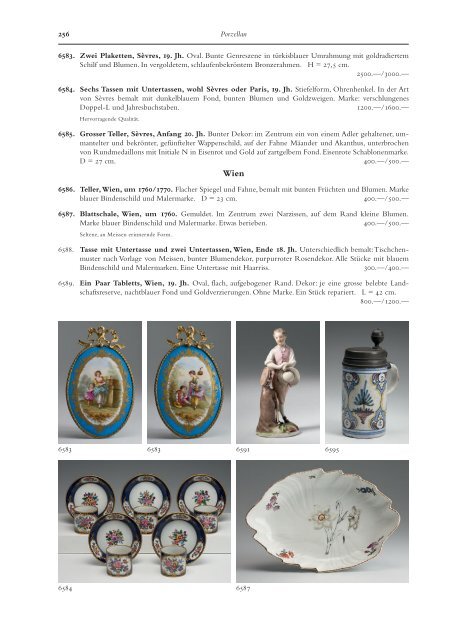 Europäische Keramik: Porzellan und Fayencen