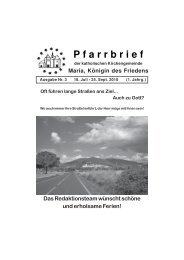 Download pdf - Pfarrei Maria, Königin des Friedens