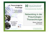 Networking in der Pneumologie / Thoraxchirurgie - Pneumologische ...