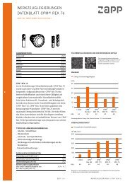 WERKZEUGLEGIERUNGEN DATENBLATT CPM® REX 76