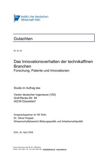 IW-VDI-Studie Langversion1 - Sachen machen!