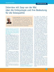 Interview mit Jaap van der Wal - Osteopathie-Schule Deutschland