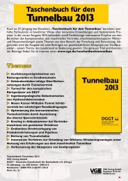 Tunnelbau 2013 - VGE Verlag GmbH