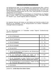 FRIEDHOFSGEBÜHRENORDNUNG - Marktgemeinde Sillian