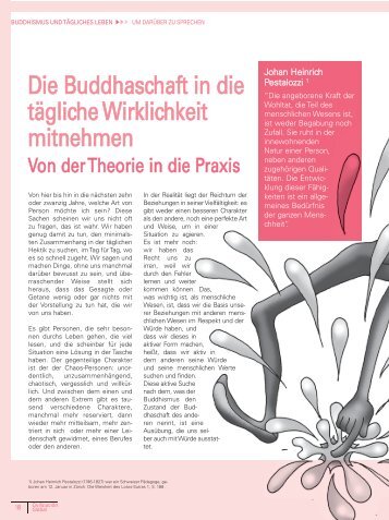 Die Buddhaschaft in die tägliche Wirklichkeit mitnehmen