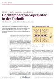 Hochtemperatur-Supraleiter in der Technik - Group of Prof. Dr ...