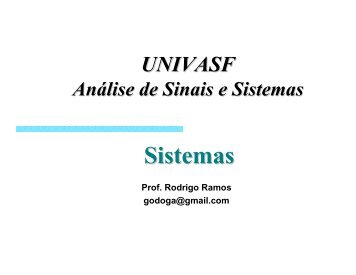 Introdução aos Sistemas (Autor: Rodrigo Ramos) - Univasf
