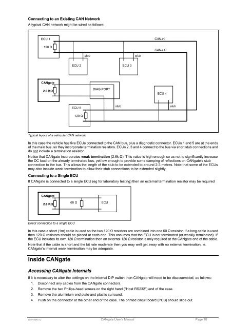 CANgate User's Manual - dataTaker