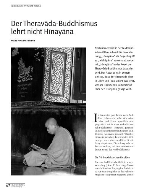 Der Theravada-Buddhismus lehrt nicht Hinayana