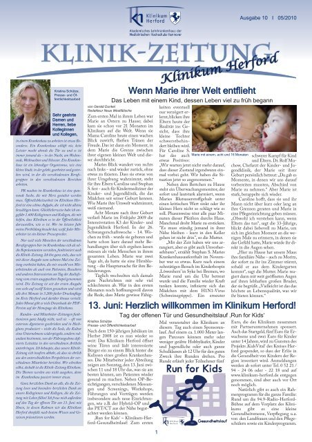 Klinik-Zeitung KHF_10. Ausgabe_05/10 - Herzlich willkommen auf ...