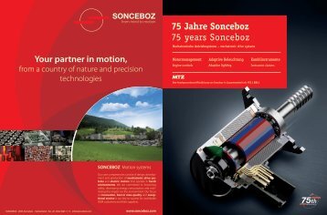 75 Jahre Sonceboz 75 years Sonceboz